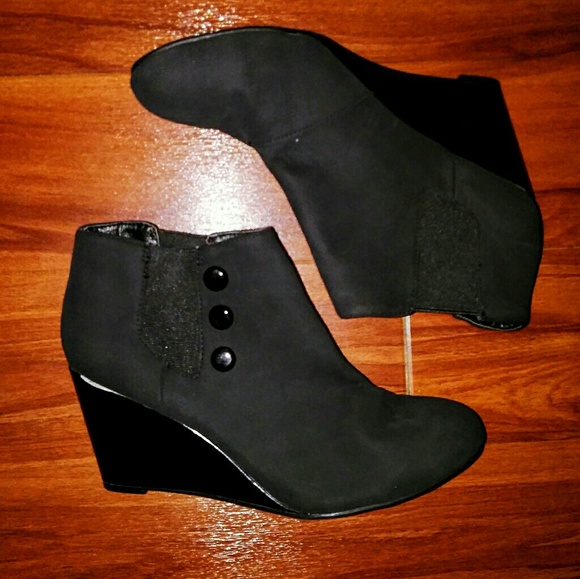 Unlisted 'Bold Voice' Wedge Booties - Picture 1 of 7